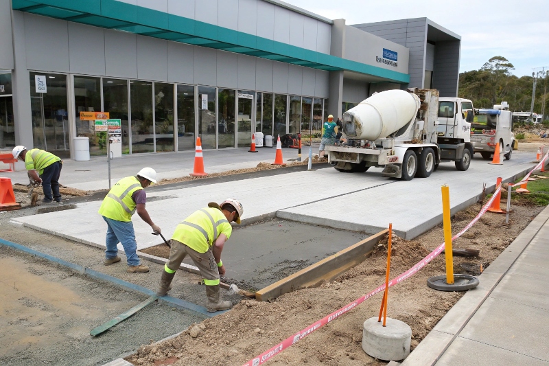 Commercial concrete installation Walkers Point QLD business premises professional contractors