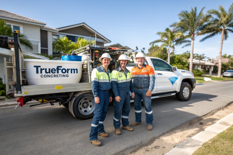 TrueForm Concreting local team Walkers Point Fraser Coast concrete contractors trusted professionals