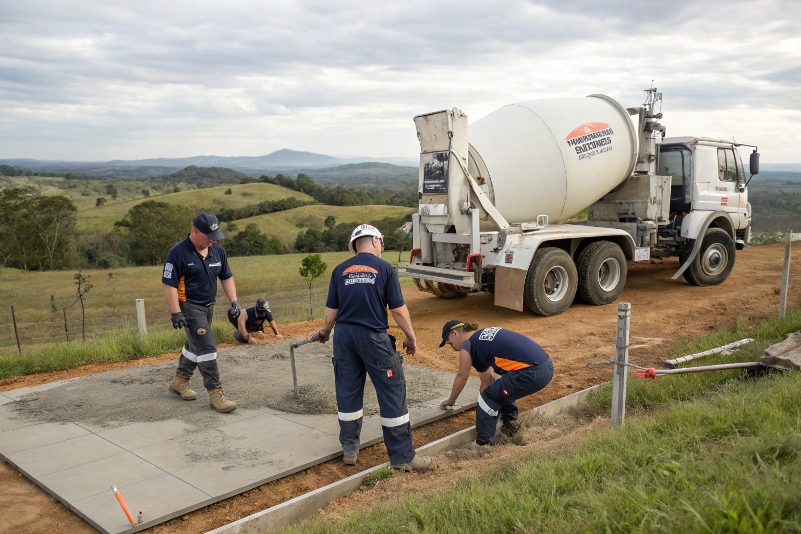 TrueForm Concreting professional team providing expert concreting services to Susan River QLD properties