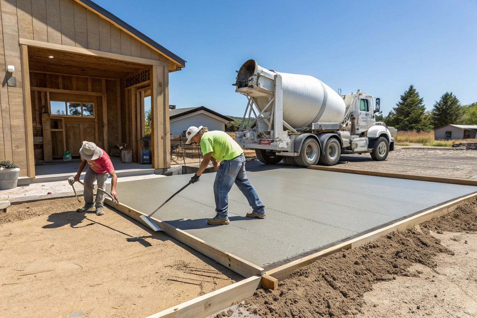 House slab concrete pouring project Maryborough Fraser Coast by TrueForm Concreting