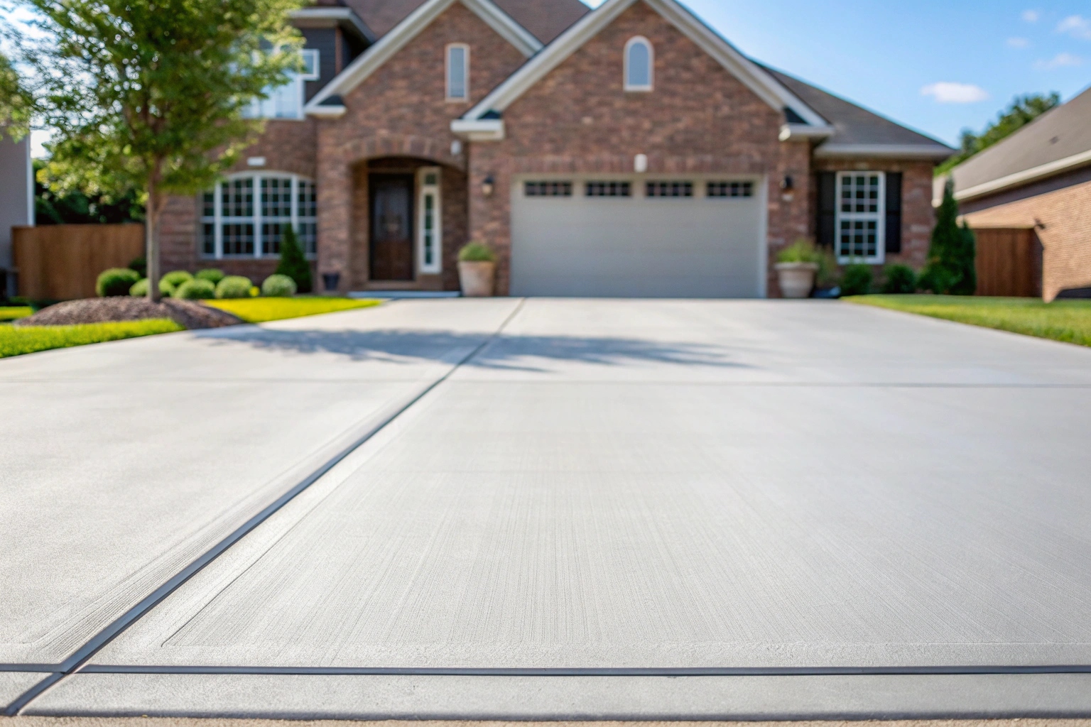 New concrete driveway installation Urraween established home