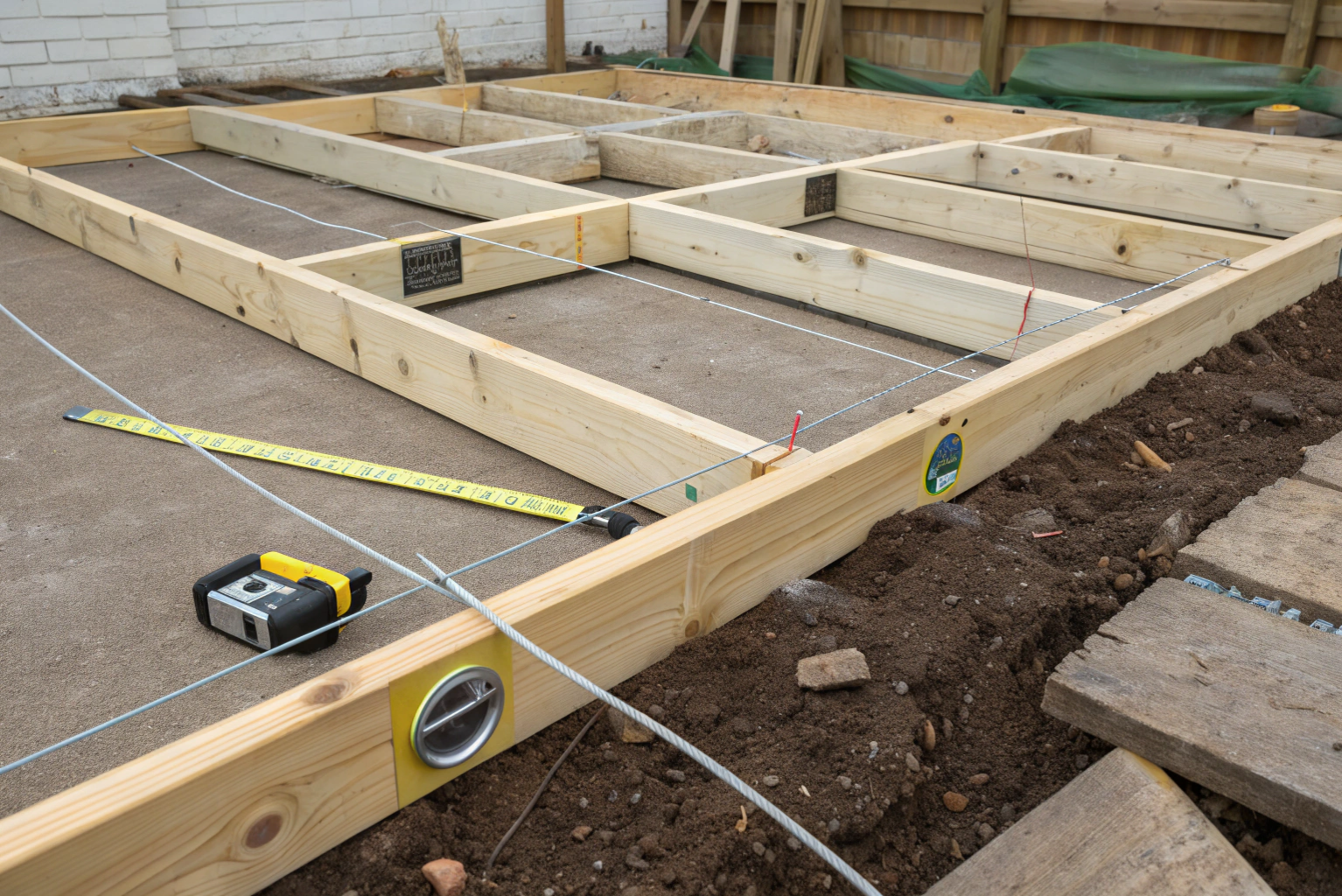 wooden-formwork-boards-set-up-for-shed-slab--strin